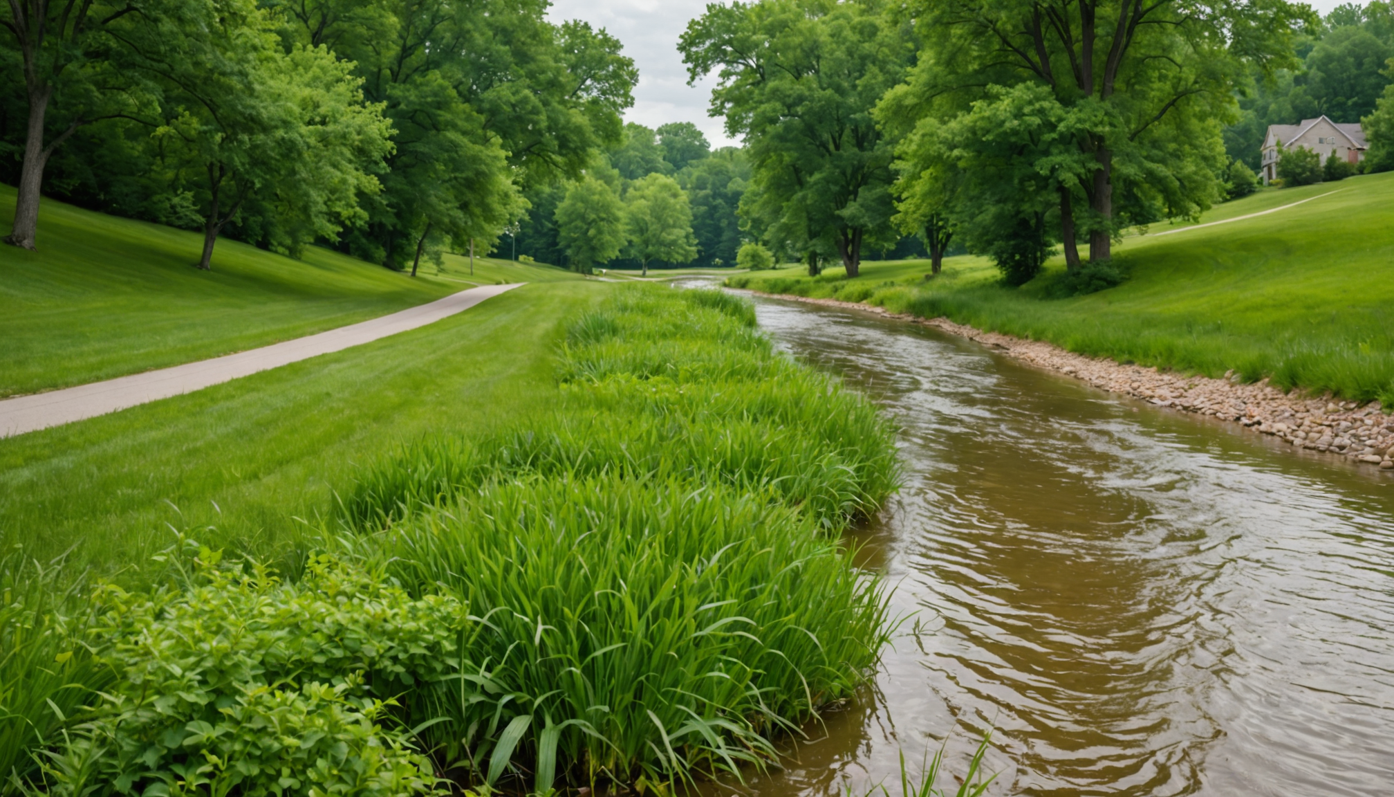 Yard Swales and Regrading for Missouri Stormwater