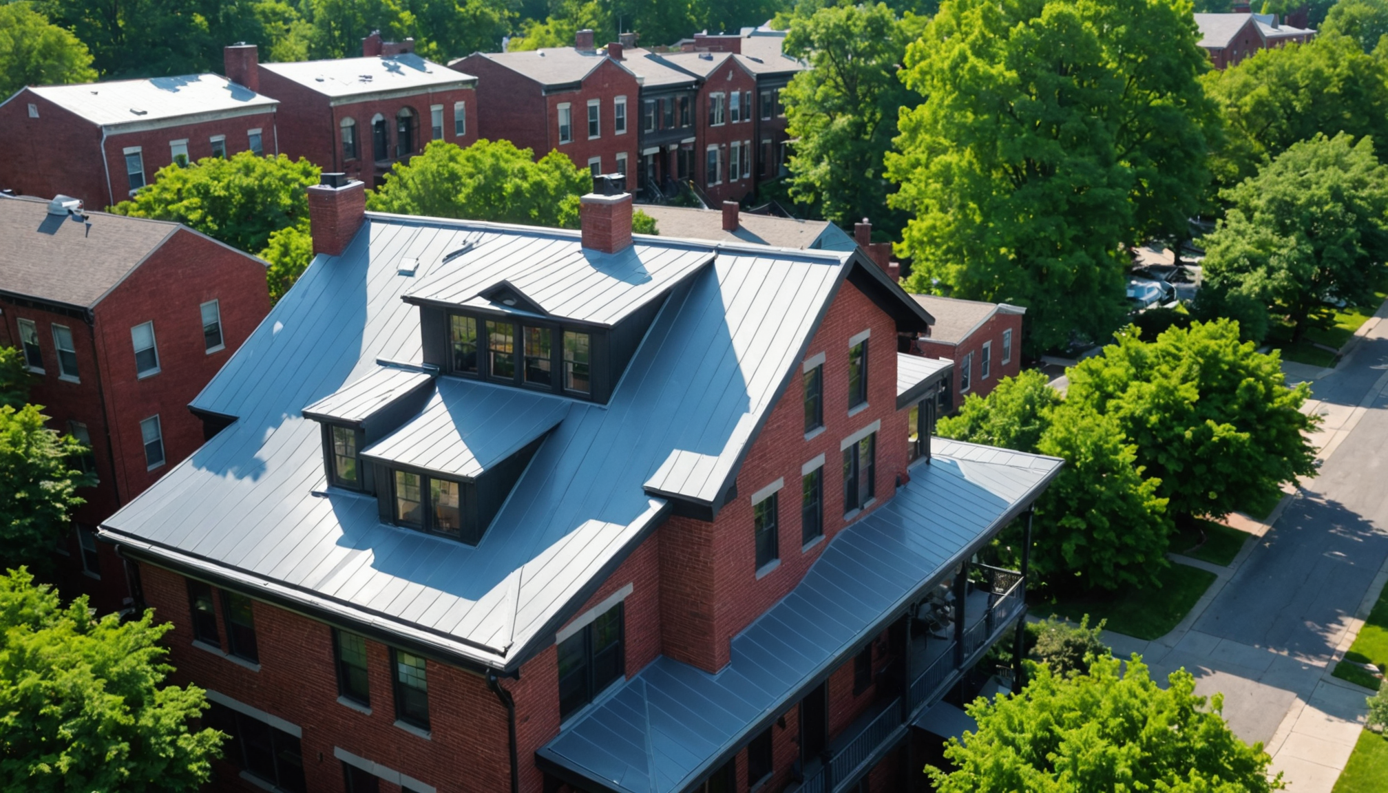 Flat Roof Care for St. Louis Row Homes and Additions